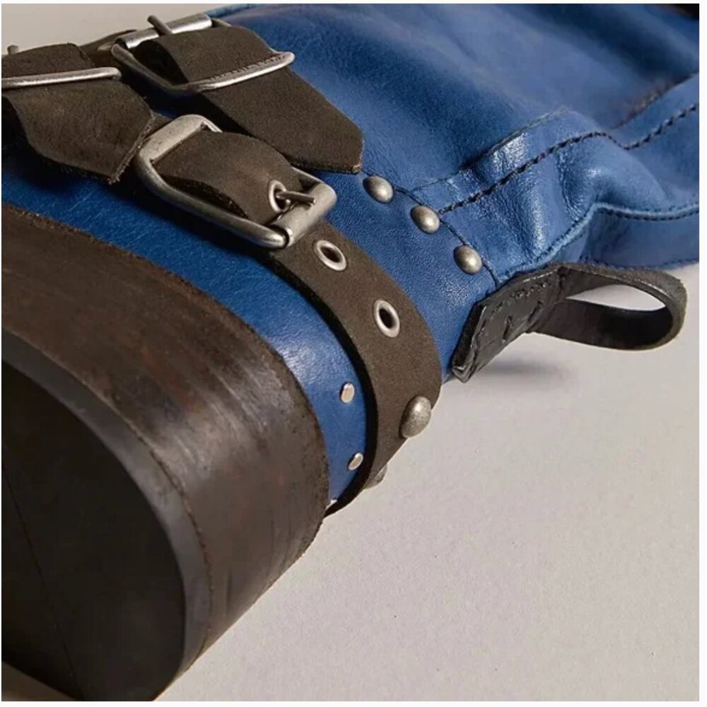 FREE PEOPLE We The Free Janey Engineer Boots New in Box - Picture 3 of 12